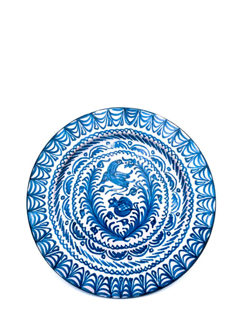 Ceramicas OrtizRepintado Antiguo Azul plate at Fashion Clinic