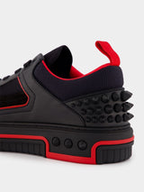 Christian LouboutinAstroloubi Calf Leather And Suede Sneakers at Fashion Clinic