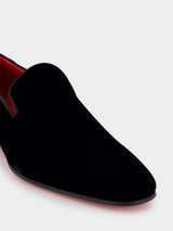 Christian LouboutinDandyrocks Crystal-Heeled Velvet Loafers at Fashion Clinic