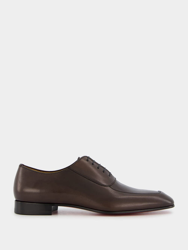 Christian LouboutinLafitte Dark Brown Leather Oxfords at Fashion Clinic