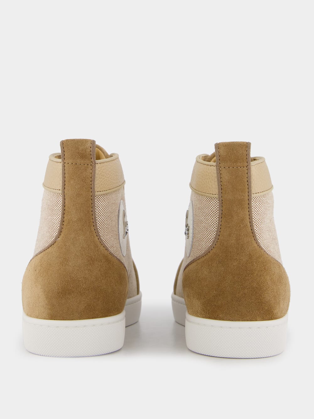 Christian LouboutinLinen Blend Louis Ornato High-Top Sneakers at Fashion Clinic