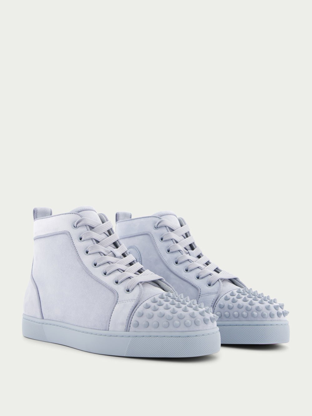 Christian LouboutinLou Spikes high-top veau velours sneakers at Fashion Clinic