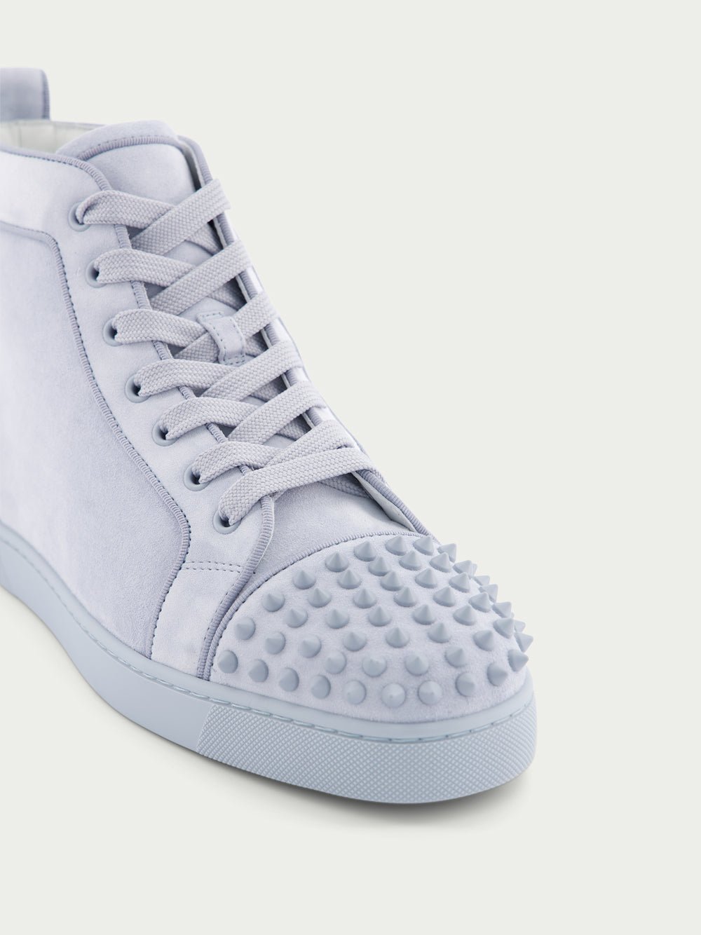 Christian LouboutinLou Spikes high-top veau velours sneakers at Fashion Clinic