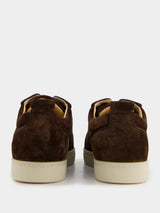 Christian LouboutinLouis Junior Brown Suede Sneakers at Fashion Clinic