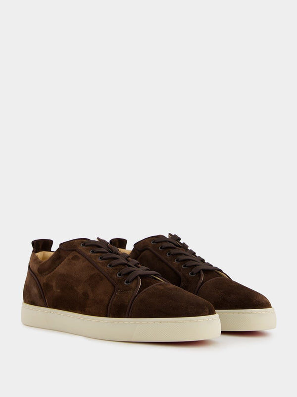 Christian LouboutinLouis Junior Brown Suede Sneakers at Fashion Clinic