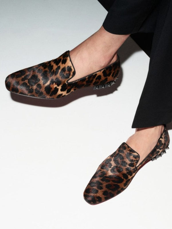Christian LouboutinMarquees Pony Kitty Print Loafers at Fashion Clinic