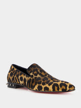 Christian LouboutinMarquees Pony Kitty Print Loafers at Fashion Clinic