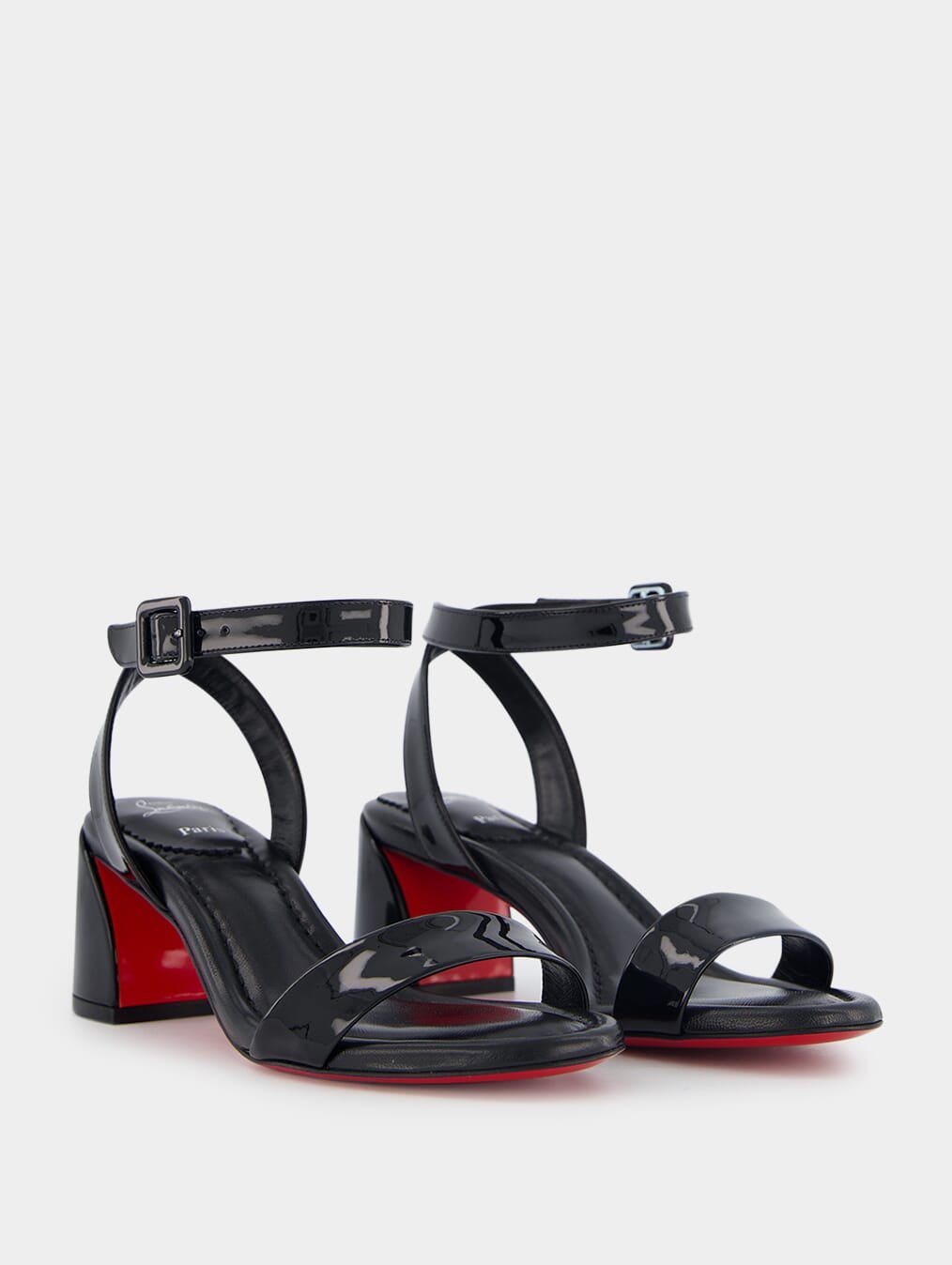 Christian LouboutinMiss Sabina 55 Patent-Leather Sandals at Fashion Clinic