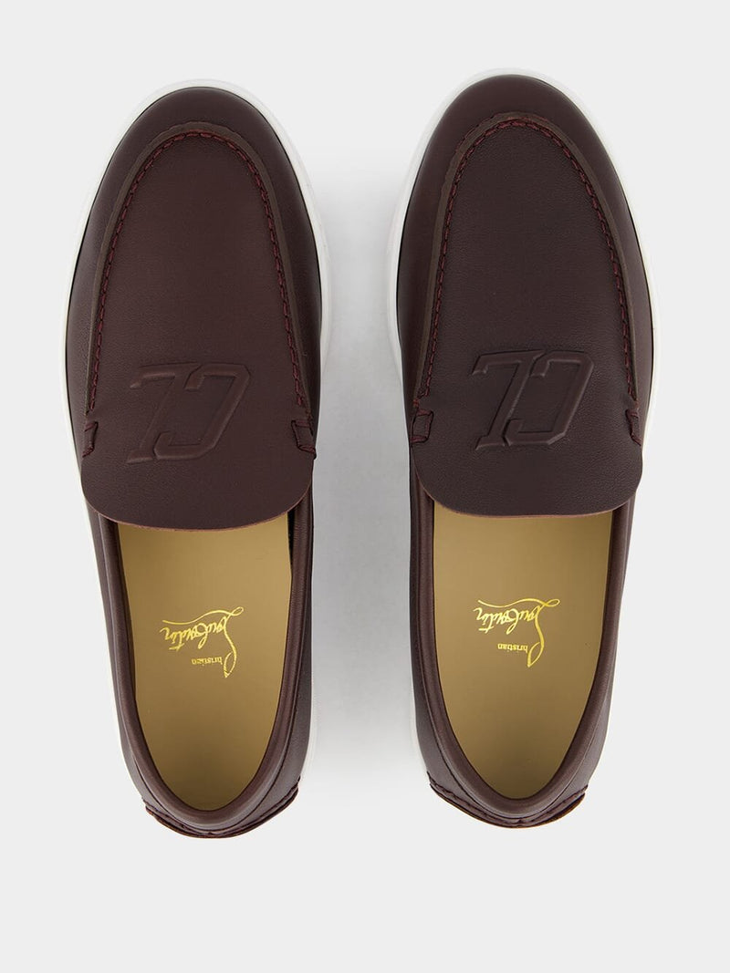 Christian LouboutinVarsiboat Brown Leather Loafers at Fashion Clinic