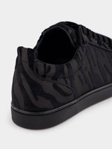 Christian LouboutinVelvet Zebra Low-Top Sneakers at Fashion Clinic
