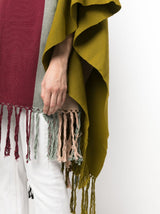 ColvilleMega Stripe cotton poncho at Fashion Clinic