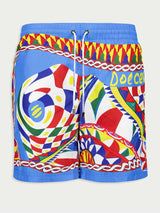 Dolce & GabbanaAbstract-Print Swim Shorts at Fashion Clinic