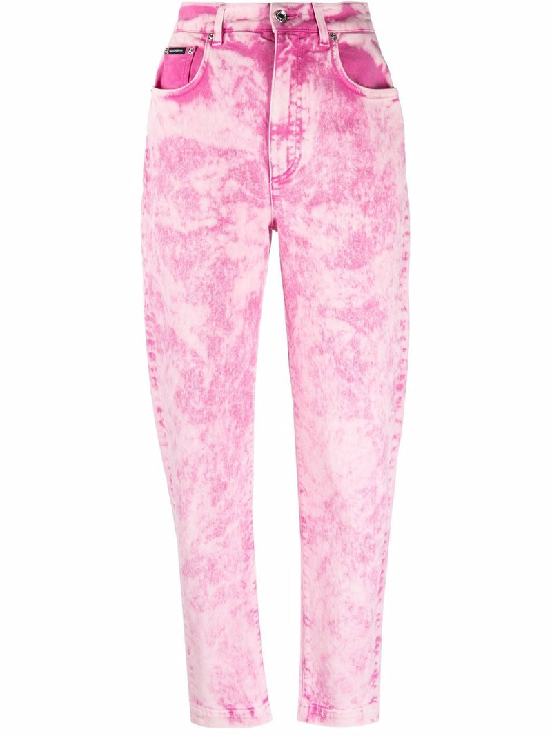 Dolce & GabbanaAmber marble jeans at Fashion Clinic