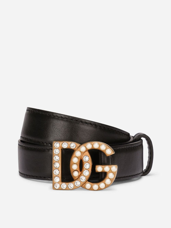 Dolce & GabbanaBejeweled DG Belt at Fashion Clinic