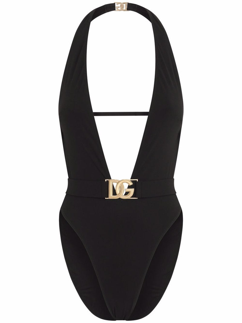 Dolce & GabbanaBelted swimsuit at Fashion Clinic