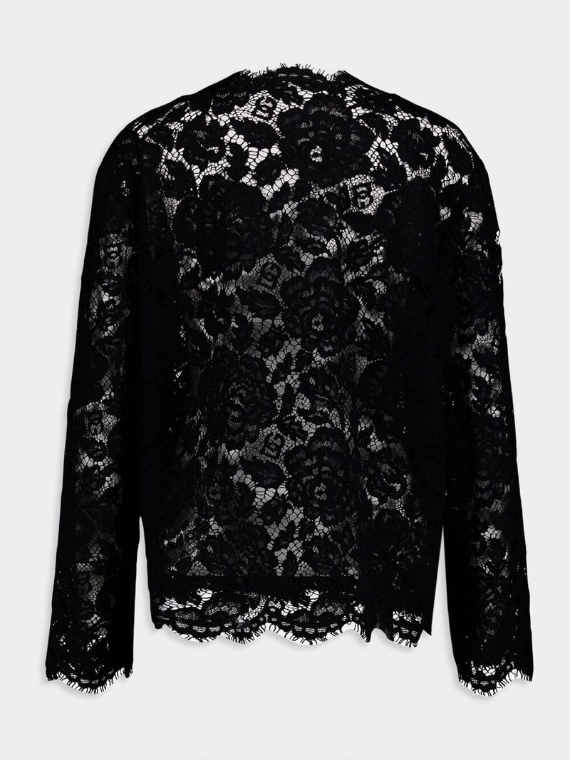 Dolce & GabbanaBlack Lace Jacket at Fashion Clinic