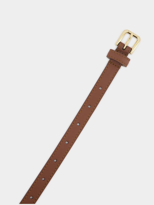Dolce & GabbanaBuckled Leather Belt With Logo Tag at Fashion Clinic