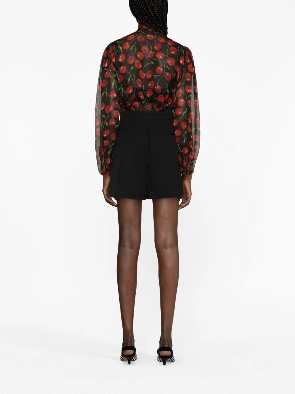 Dolce & GabbanaCherry-Print Silk Blouse at Fashion Clinic