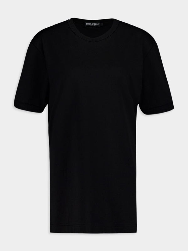 Dolce & GabbanaClassic Black Cotton T-Shirt at Fashion Clinic