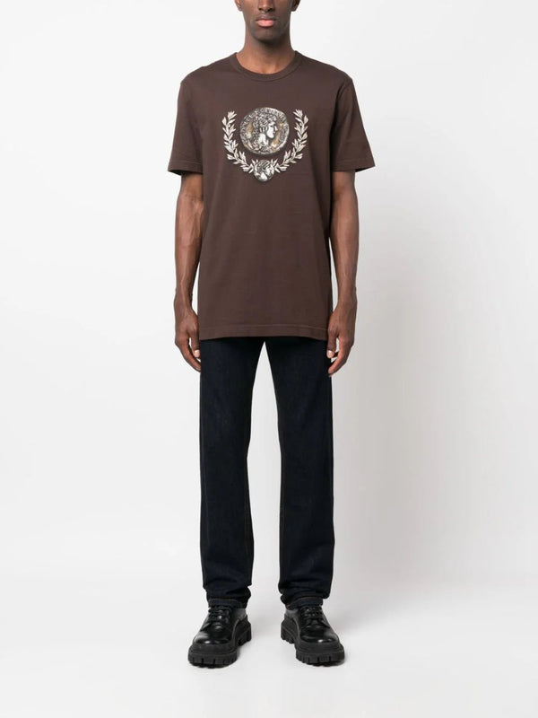 Dolce & GabbanaCoin-Print Cotton T-Shirt at Fashion Clinic