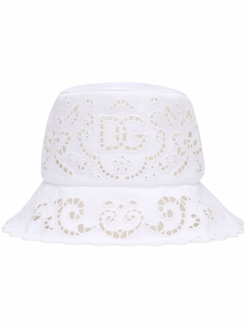 Dolce & GabbanaEmbroidery bucket hat at Fashion Clinic