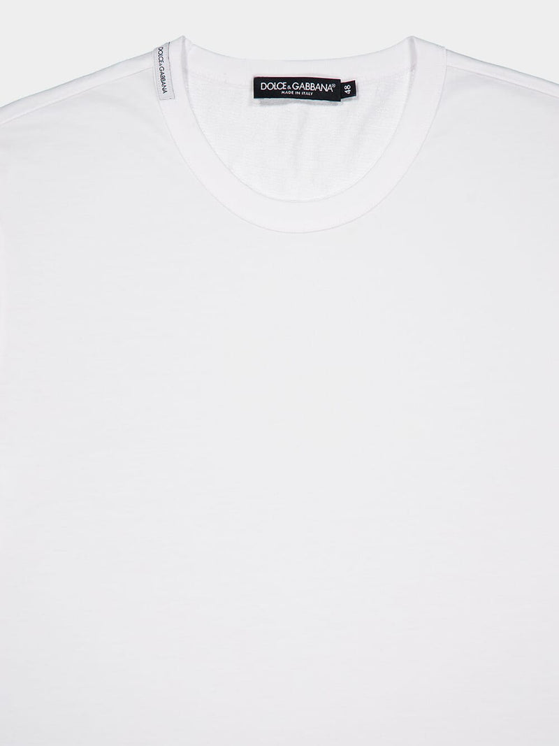 Dolce & GabbanaEssential White Cotton T-Shirt at Fashion Clinic