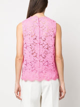 Dolce & GabbanaFloral lace top at Fashion Clinic