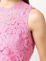 Dolce & GabbanaFloral lace top at Fashion Clinic