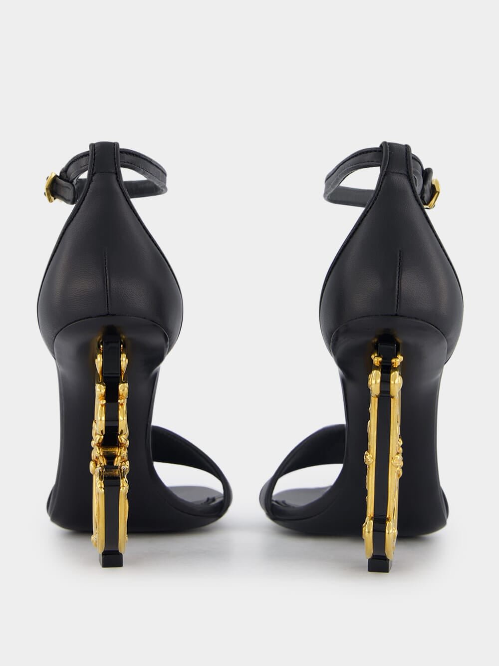 Dolce & GabbanaKeira Baroque Logo 105mm Sandals at Fashion Clinic