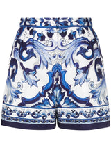 Dolce & GabbanaMajolica shorts at Fashion Clinic