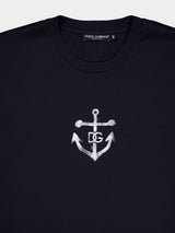 Dolce & GabbanaMarina-Print Short-Sleeved T-Shirt at Fashion Clinic