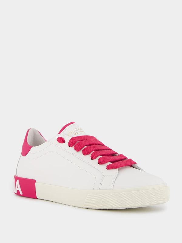 Dolce & GabbanaPortofino Vintage Leather Low-Top Sneakers at Fashion Clinic