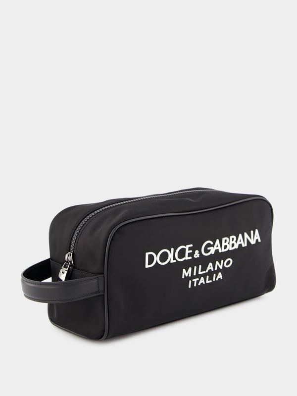 Dolce & GabbanaRubberized Logo Toiletry Bag at Fashion Clinic