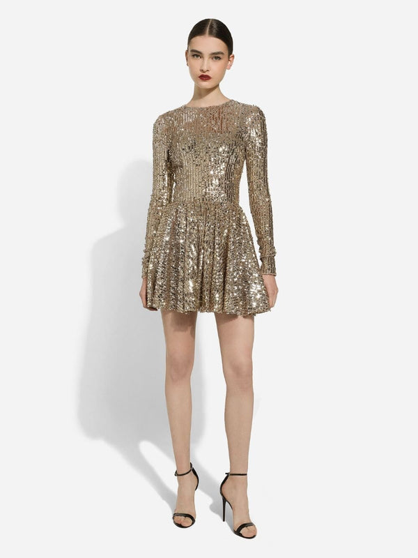 Dolce & GabbanaSequined Circle Skirt Dress at Fashion Clinic