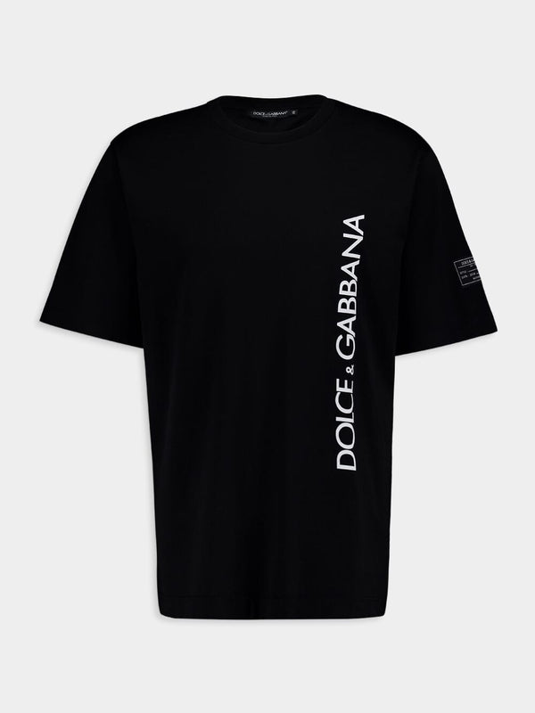 Dolce & GabbanaVertical Logo Print T-Shirt at Fashion Clinic