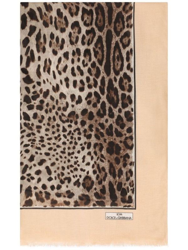 Dolce & Gabbanax Kim Leopard Scarf at Fashion Clinic