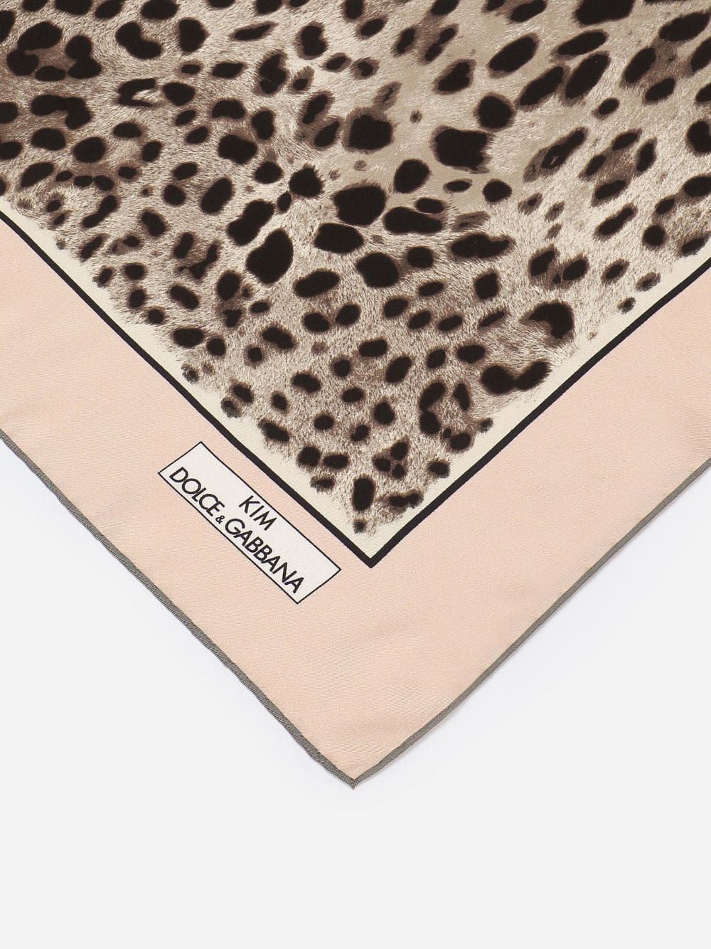 Dolce & Gabbanax Kim Leopard Silk Scarf at Fashion Clinic