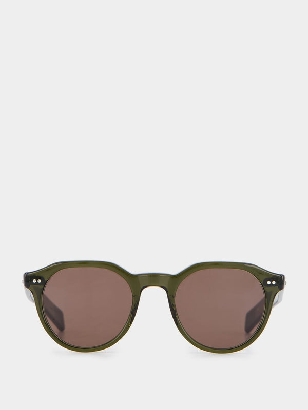 Eyevan 7285Loubin Green Sunglasses at Fashion Clinic