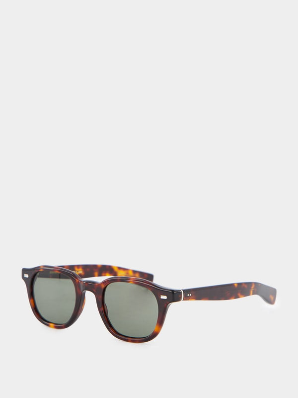 Eyevan 7285Tortoiseshell-Effect Square-Frame Sunglasses at Fashion Clinic