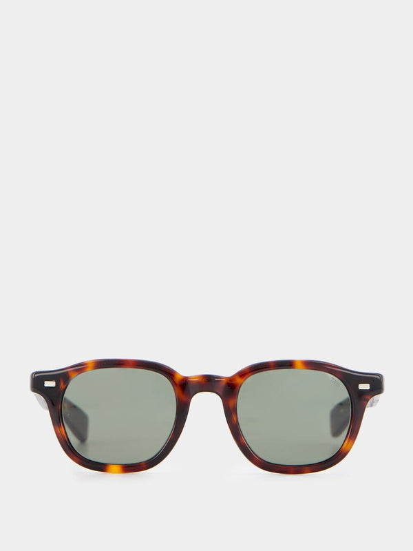 Eyevan 7285Tortoiseshell-Effect Square-Frame Sunglasses at Fashion Clinic
