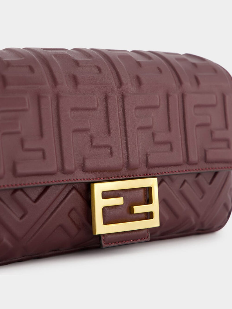 Fendi burgundy online bag