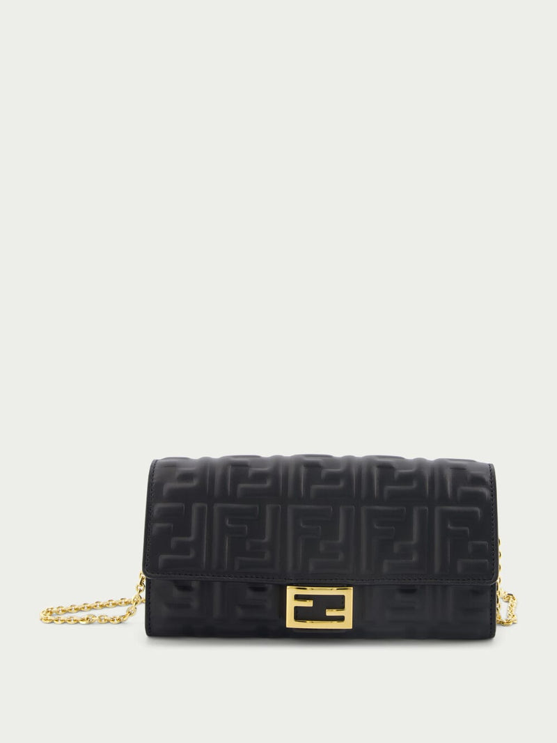 Fendi baguette on sale continental chain wallet