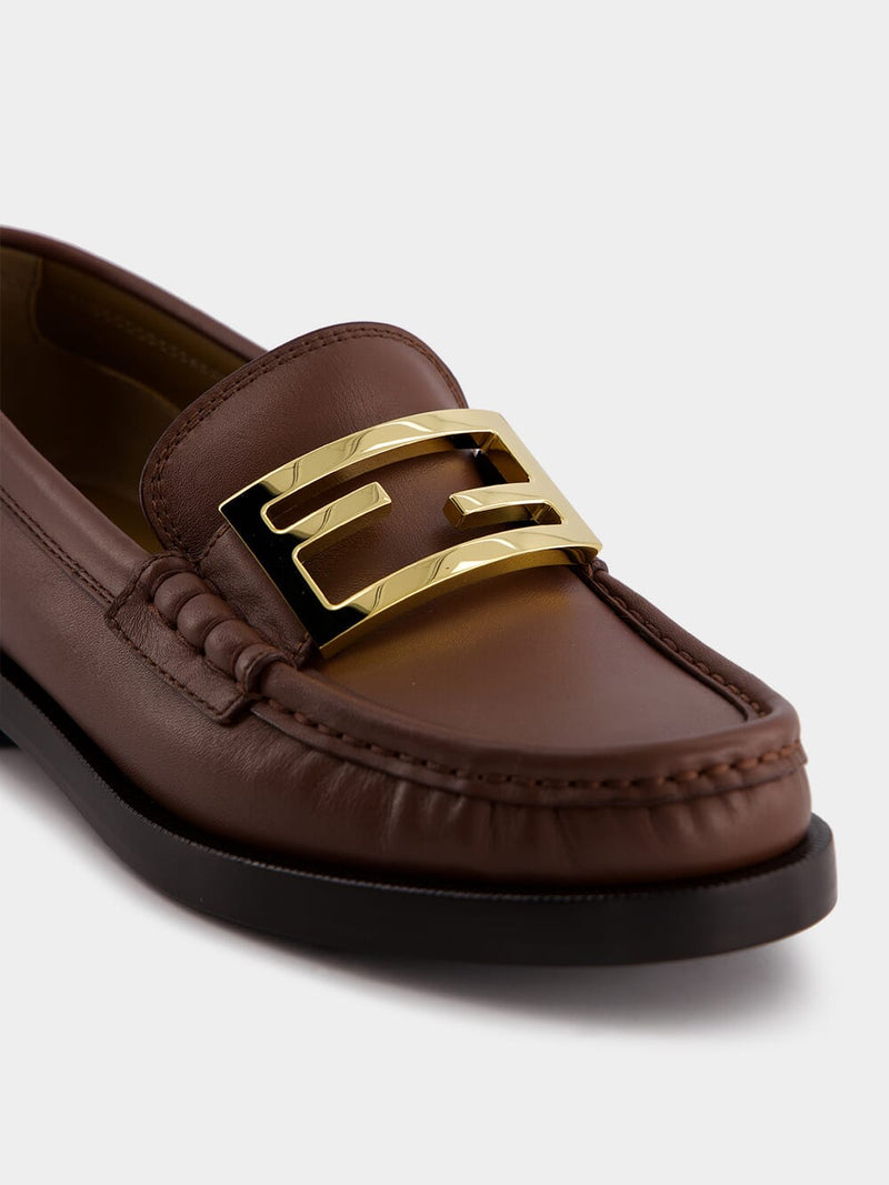 FendiBaguette Leather Loafers at Fashion Clinic