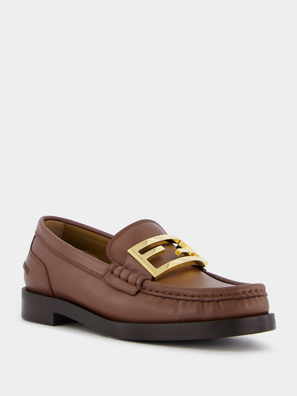 FendiBaguette Leather Loafers at Fashion Clinic