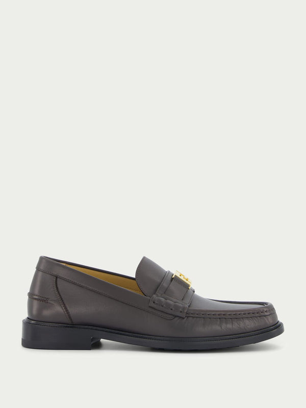 FendiBrown Leather Loafers at Fashion Clinic