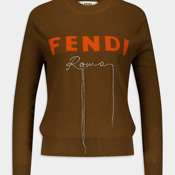 Fendi roma sale sweater women's