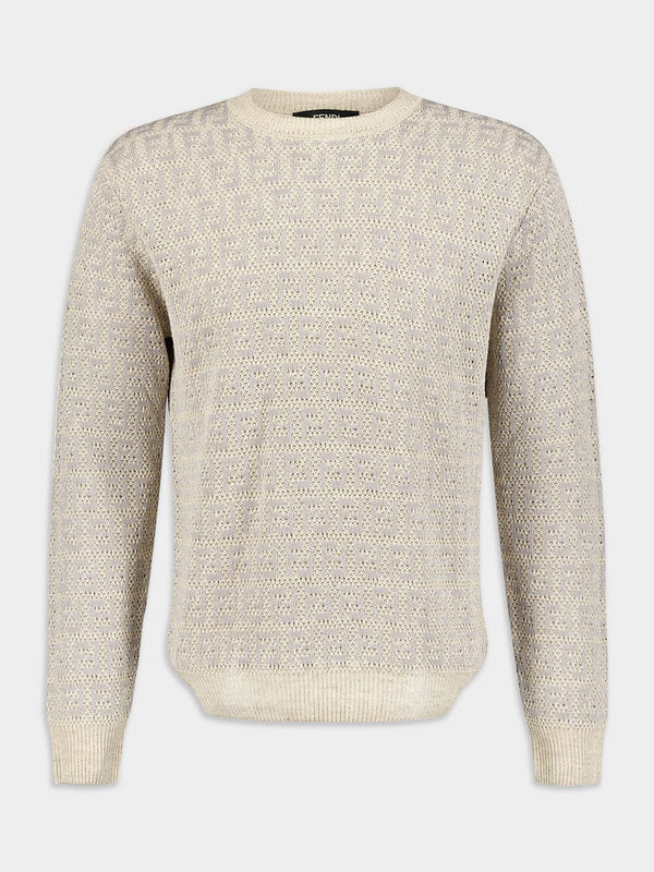 FendiCotton-Linen Blend Sweater at Fashion Clinic
