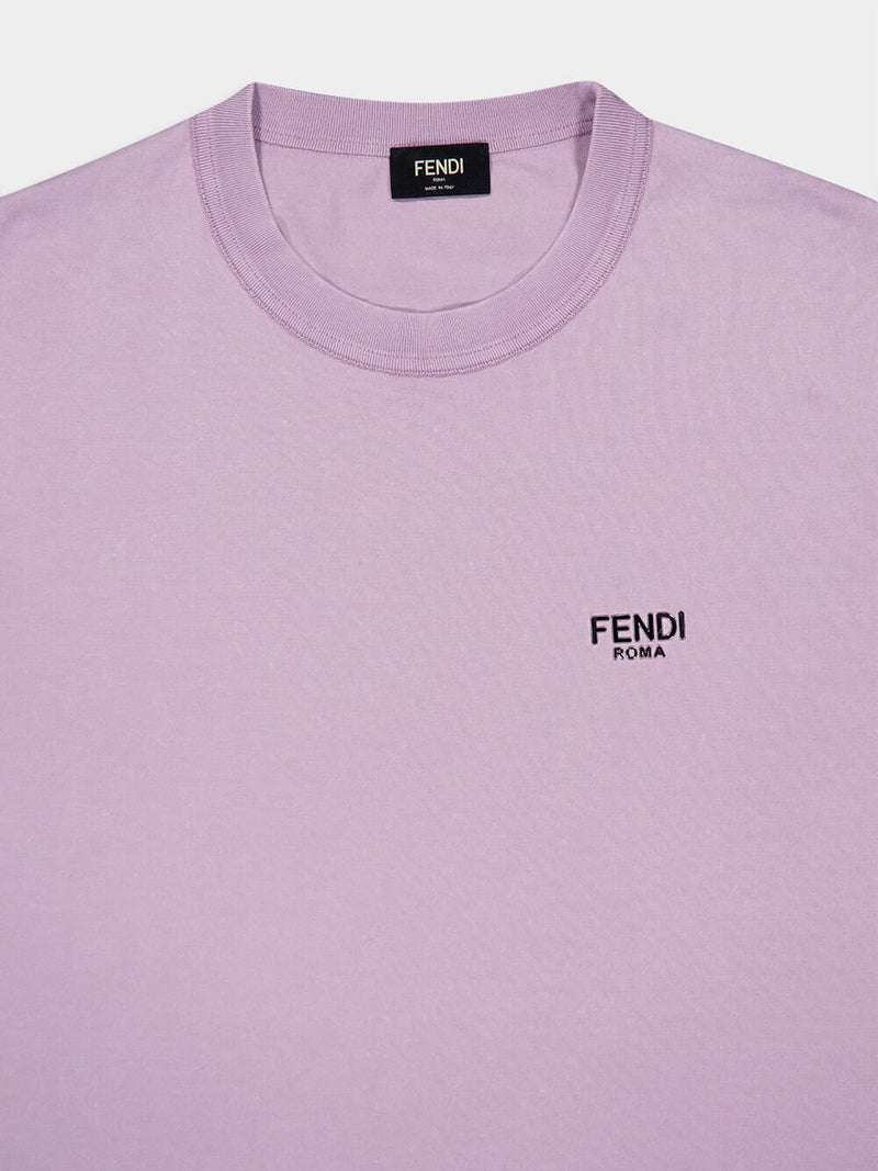 FendiCrew-Neck Skater-Style Cotton T-Shirt at Fashion Clinic