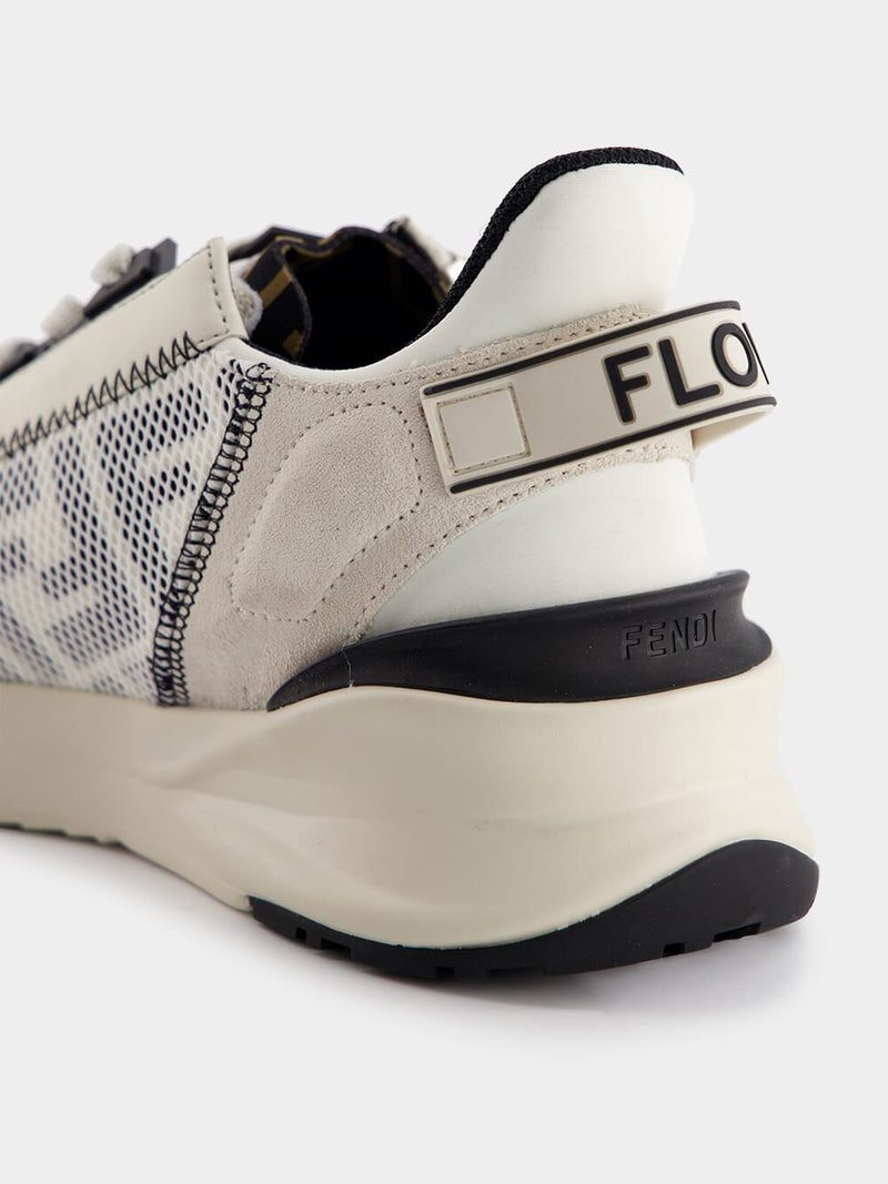 FendiFendi Flow White Lycra® Low Top Sneakers at Fashion Clinic