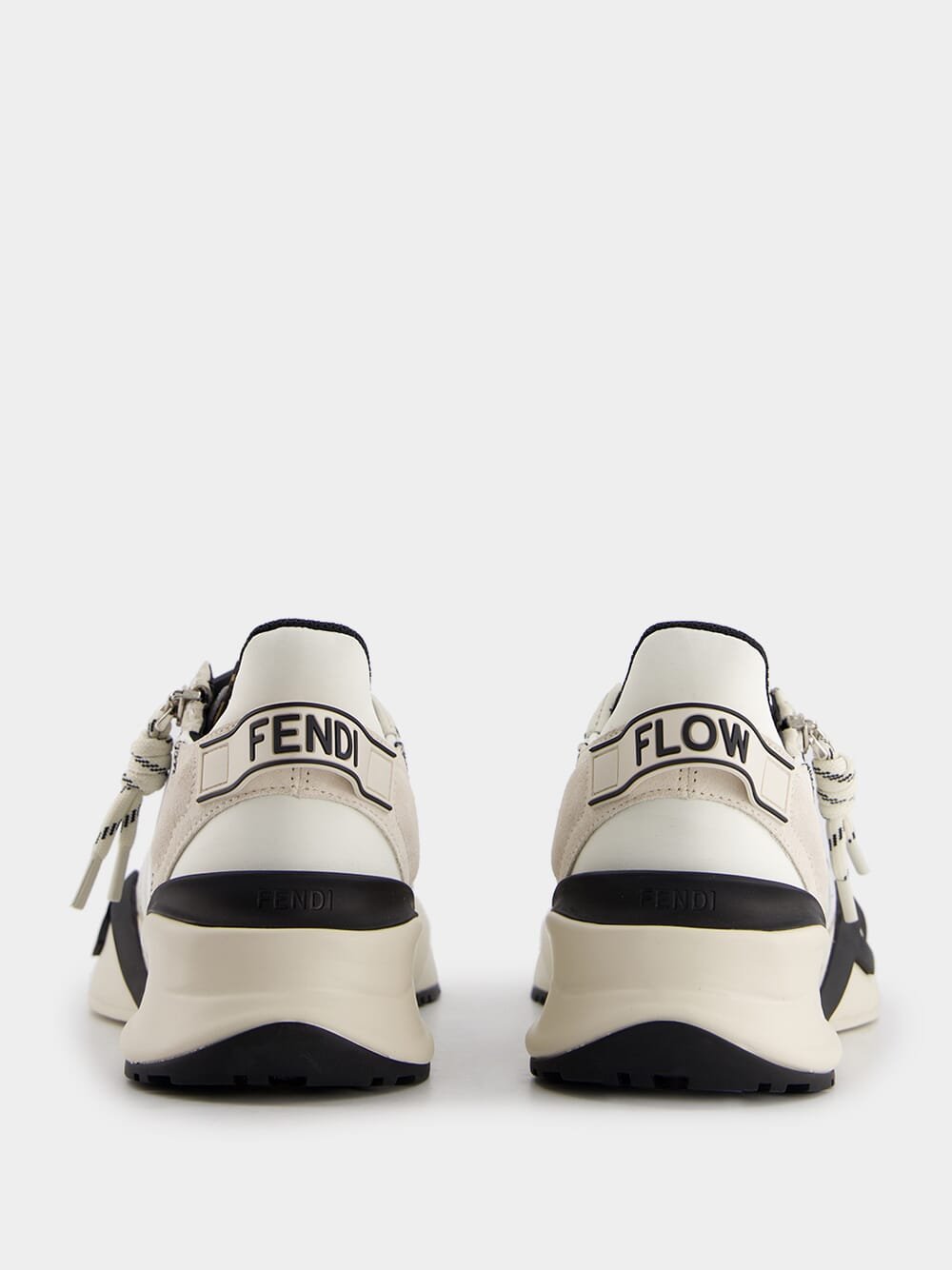 FendiFendi Flow White Lycra® Low Top Sneakers at Fashion Clinic